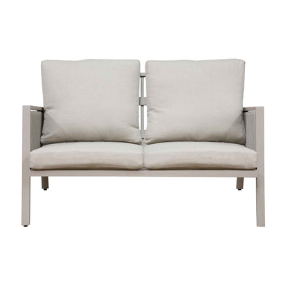 Fusion 4 Piece Outdoor Aluminium Sofa Set, Light Grey - DG56