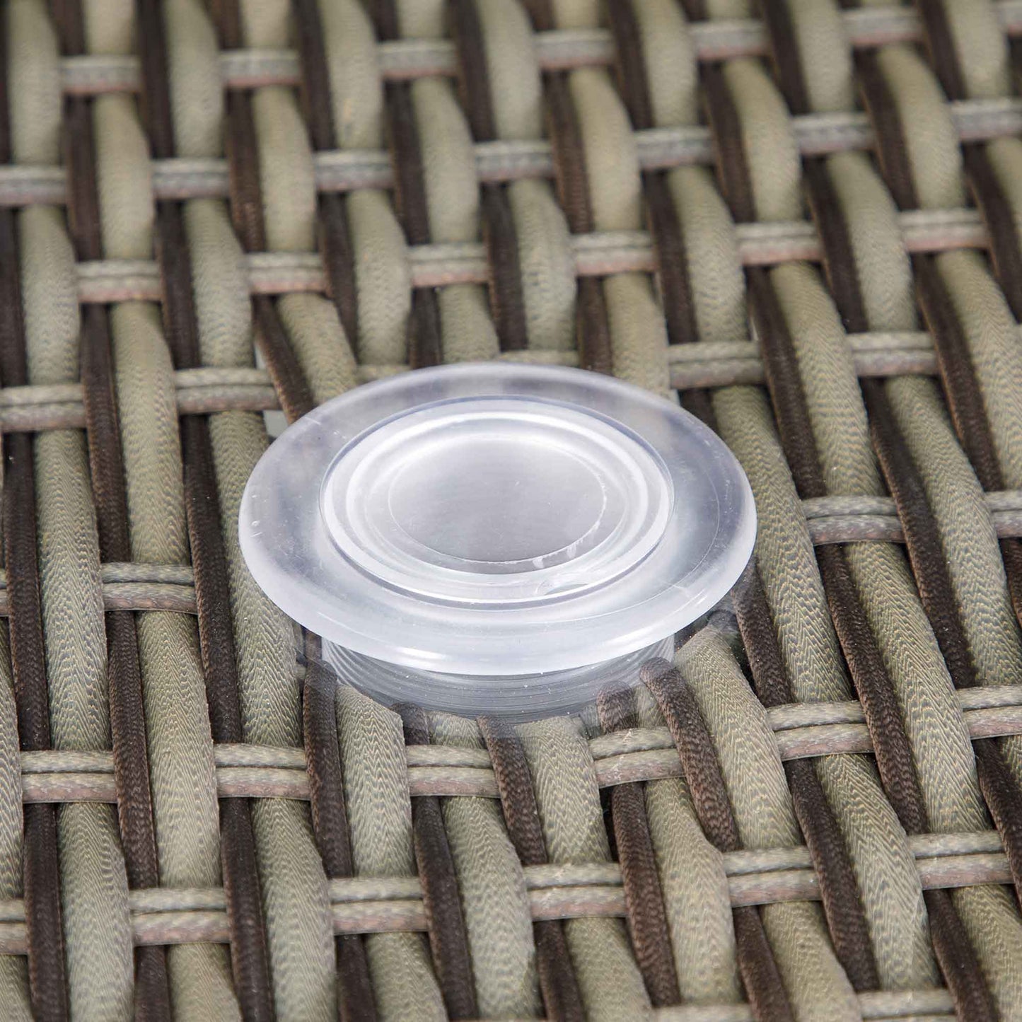 Chester Rattan Wicker Outdoor Dining Table with Tempered Glass Top - DG67