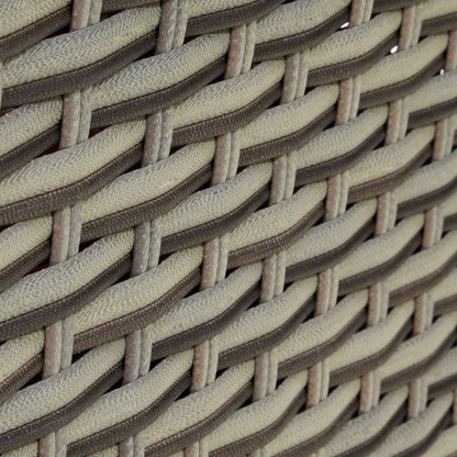 Chester Rattan Wicker Outdoor Lounge Chairs with Cushions - Brown - DG69