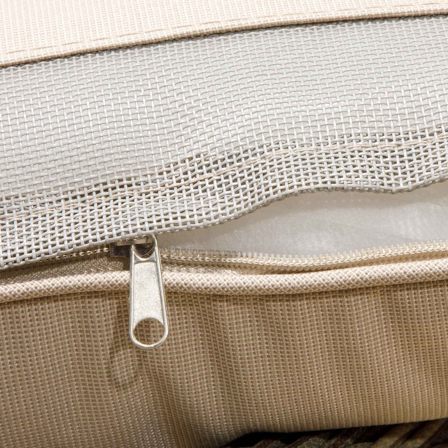 Chester Rattan Wicker Outdoor Lounge Chairs with Cushions - Brown - DG69