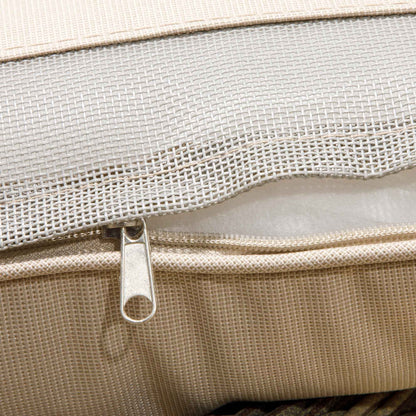 Chester Rattan Wicker Outdoor Lounge Chairs with Cushions - Brown - DG69