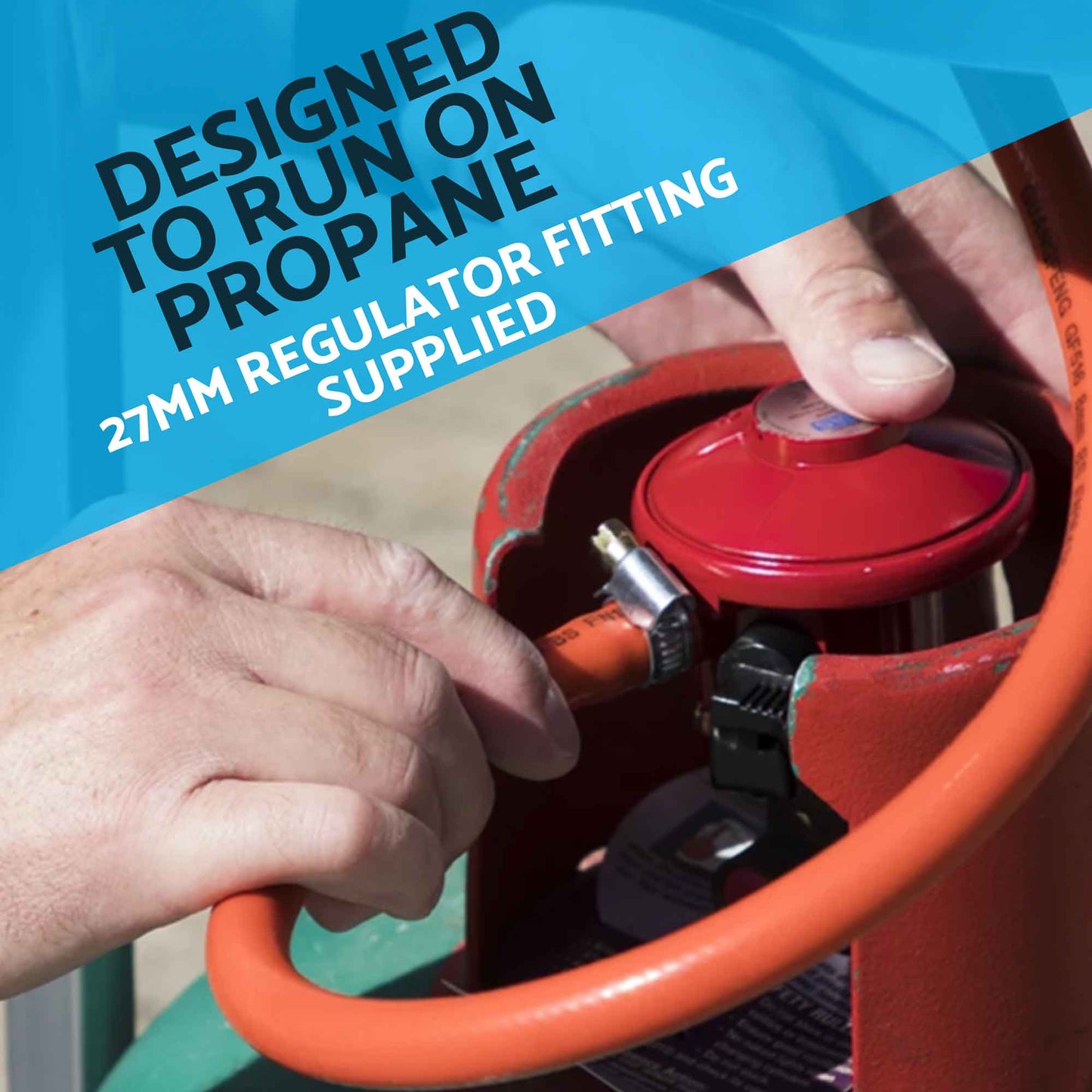 Freestanding Gas Patio Heater 13kW with Wheels & Cover, Stainless Steel - DG221