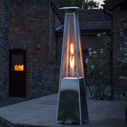 Pyramid Gas Patio Heater 13kW, Stainless Steel - DG99