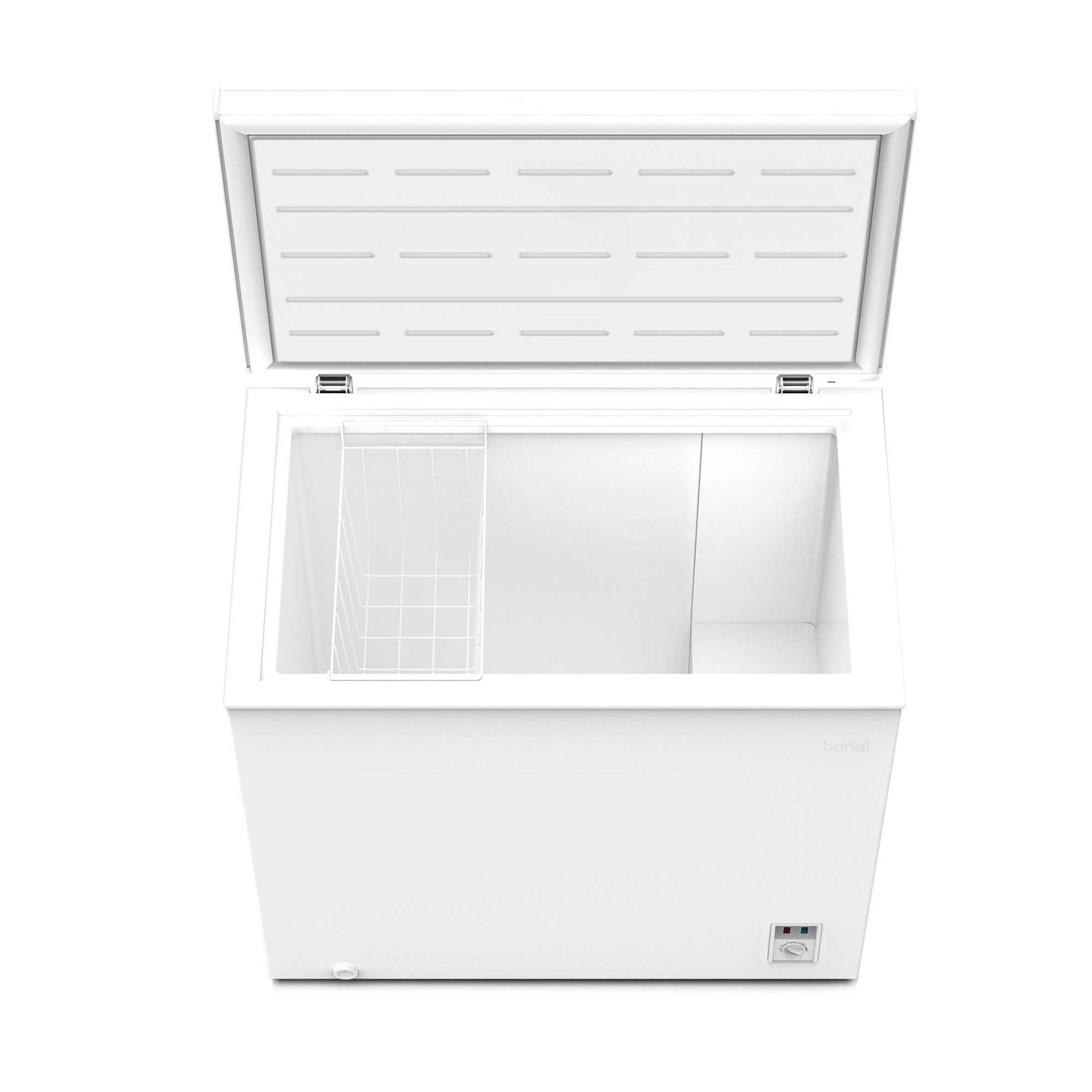 Baridi Freestanding Chest Freezer, 199L, Garage and Outbuilding Safe, Thermostat, White - DH111