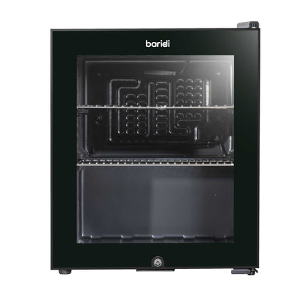 Baridi 50L Mini Drinks & Beer Fridge/Wine Cooler with LED Light, Black - DH12