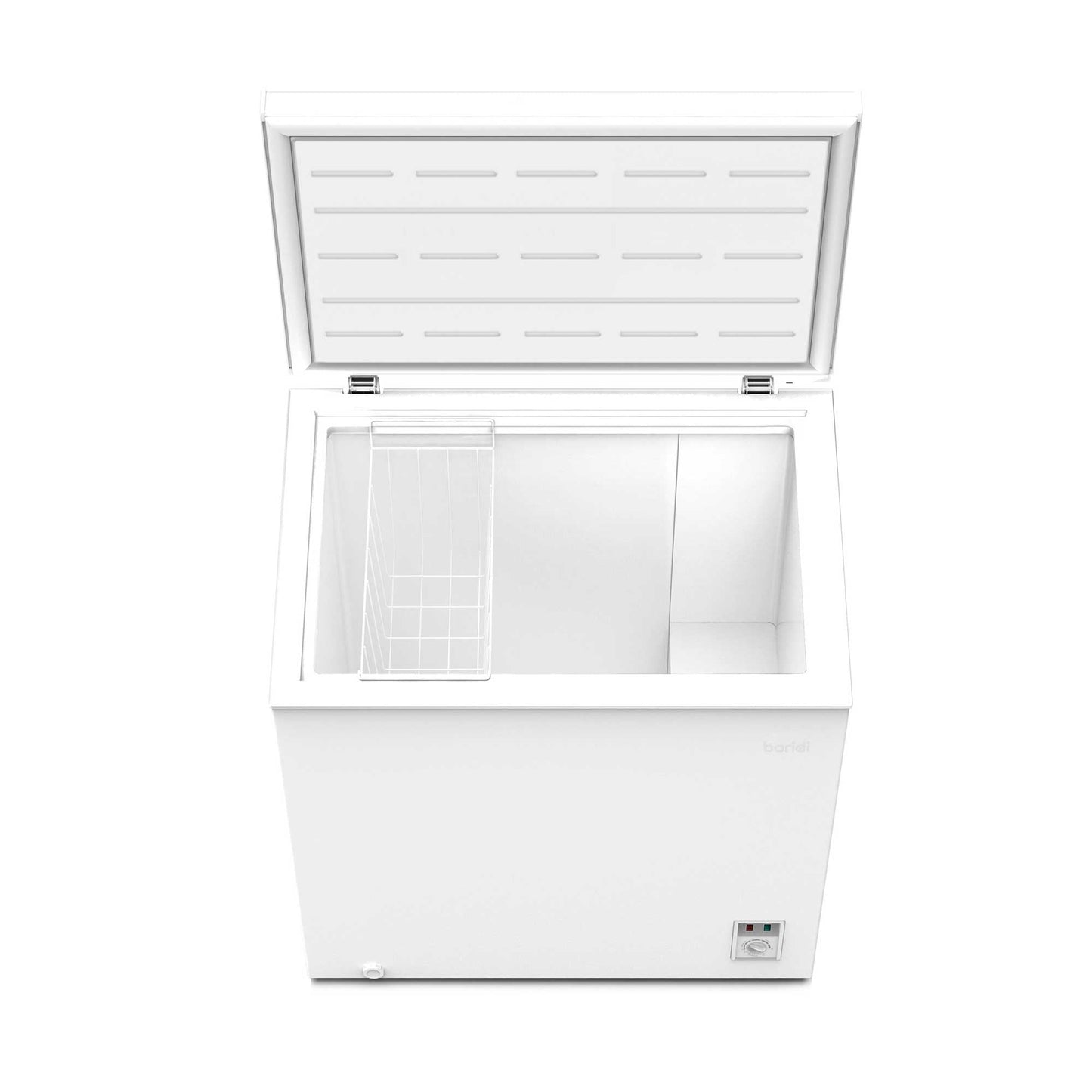 Baridi Freestanding Chest Freezer, 142L, Garage and Outbuilding Safe, Adj. Thermostat, White - DH120