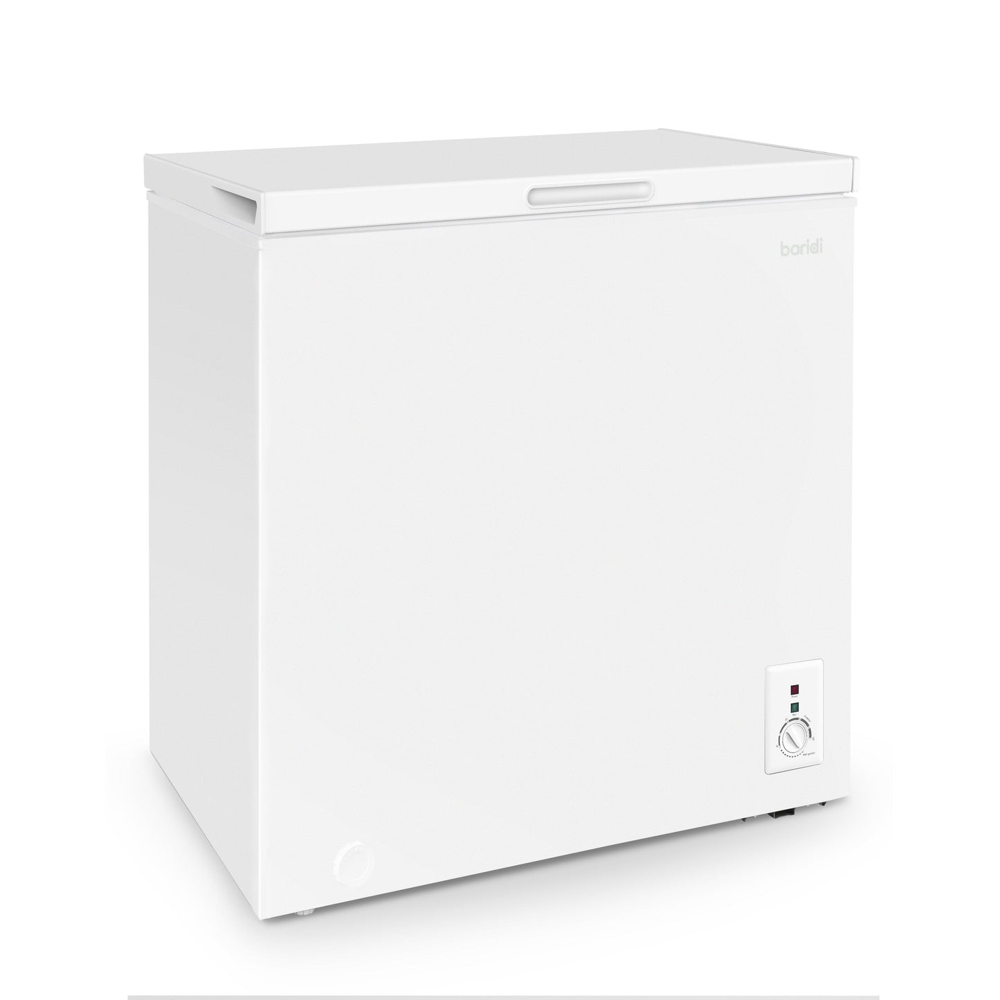 Baridi Freestanding Chest Freezer, 142L, Garage and Outbuilding Safe, Adj. Thermostat, White - DH120