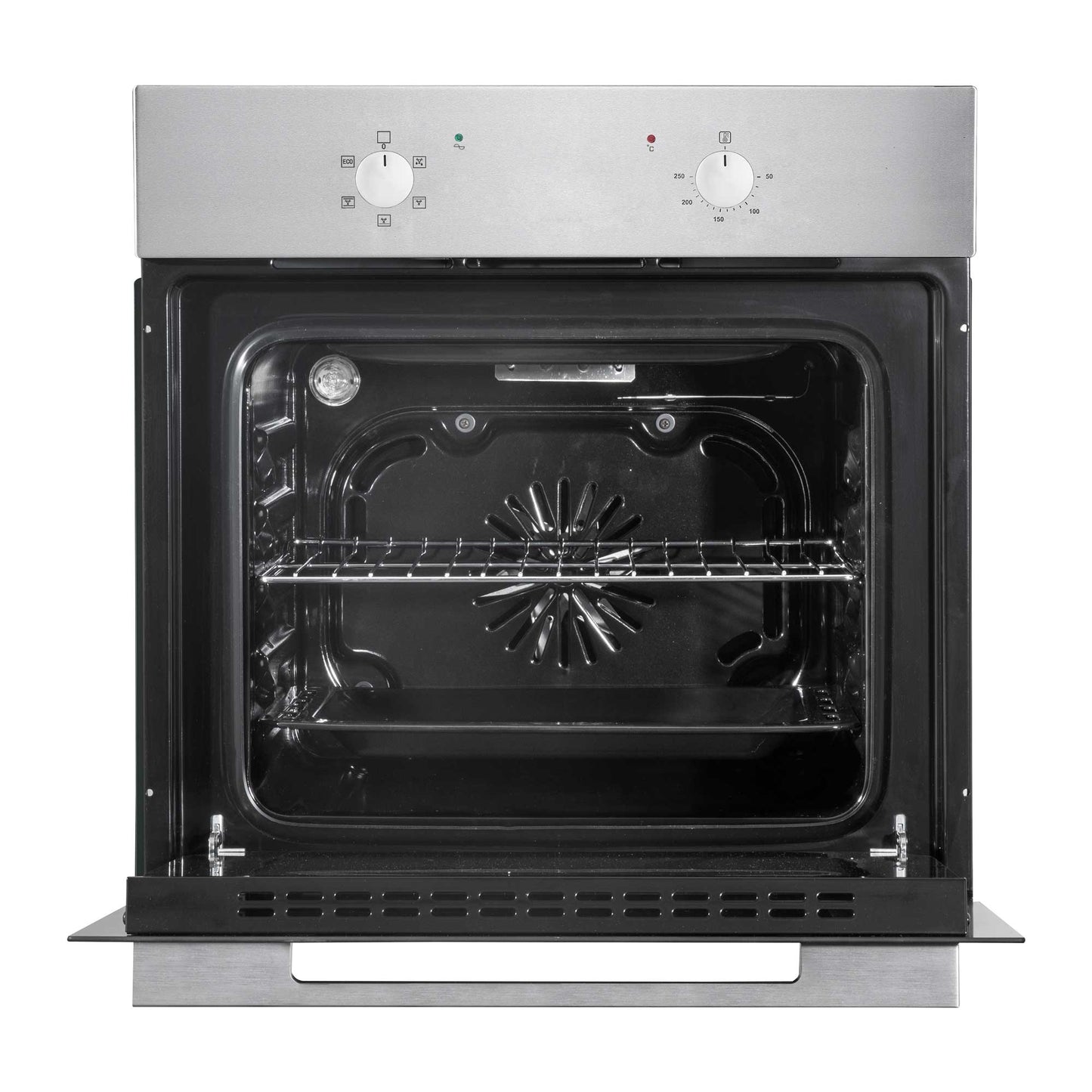 Baridi 4 Zone Ceramic Hob, 5 Function Fan-Assisted Oven & Curved Glass Cooker Hood Bundle - DH187