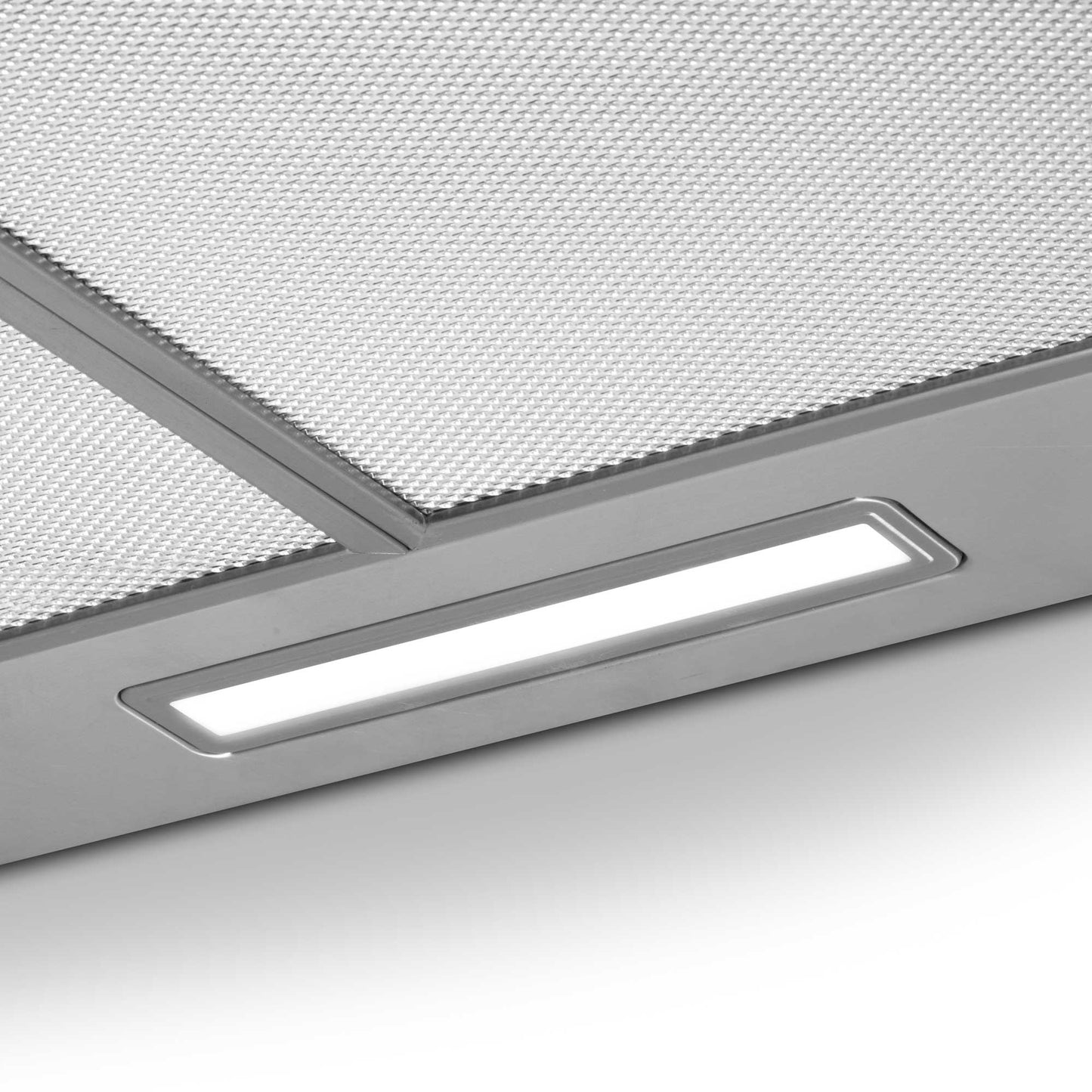 Baridi 60cm Chimney Style Cooker Hood with Carbon Filters, Stainless Steel - DH126