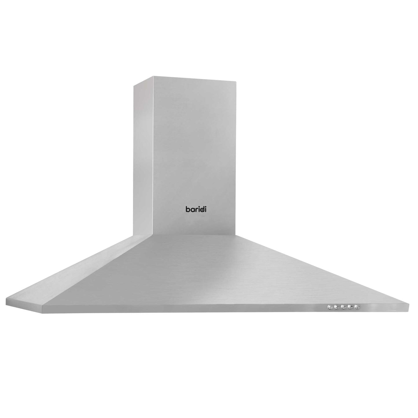 Baridi 90cm Chimney Style Cooker Hood with Carbon Filters, Stainless Steel - DH127