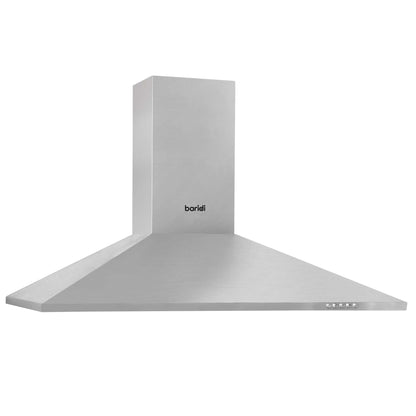 Baridi 90cm Chimney Style Cooker Hood with Carbon Filters, Stainless Steel - DH127