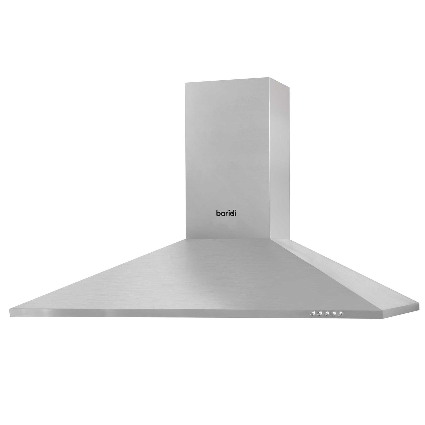 Baridi 90cm Chimney Style Cooker Hood with Carbon Filters, Stainless Steel - DH127
