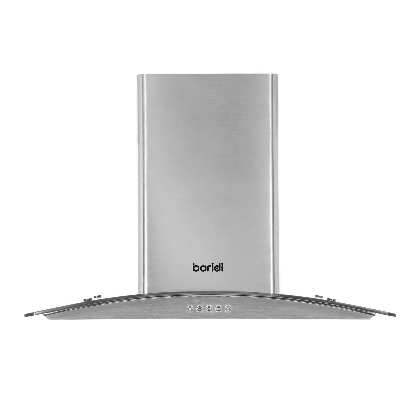 Baridi 4 Zone Ceramic Hob, 5 Function Fan-Assisted Oven & Curved Glass Cooker Hood Bundle - DH187