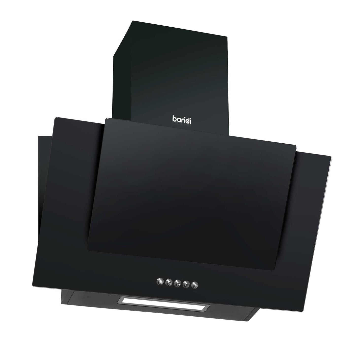 Baridi 4 Zone Ceramic Hob, 5 Function Fan-Assisted Oven & Angled Cooker Hood Bundle - DH186