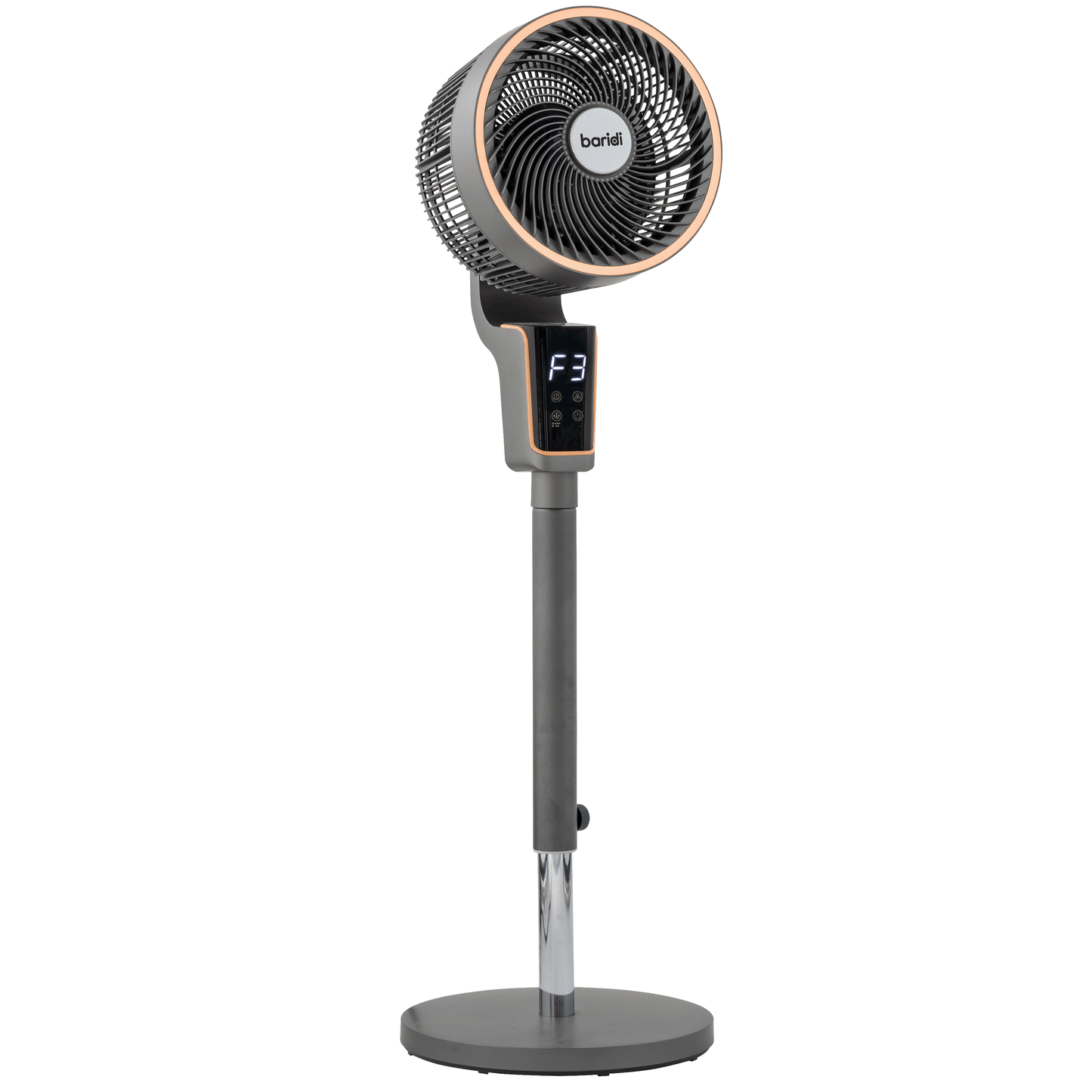Baridi 12" Pedestal Fan with Remote Control & 12hr Timer - DH141