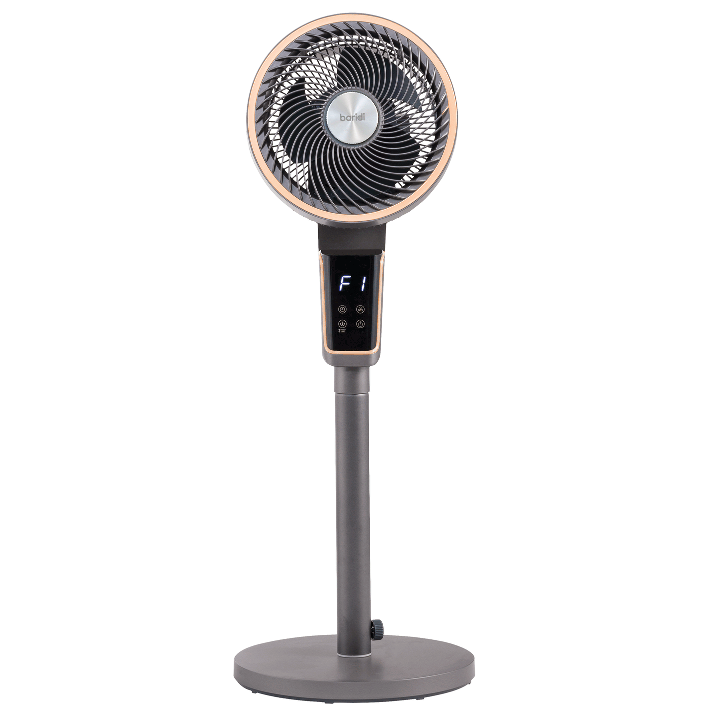 Baridi 12" Pedestal Fan with Remote Control & 12hr Timer - DH141