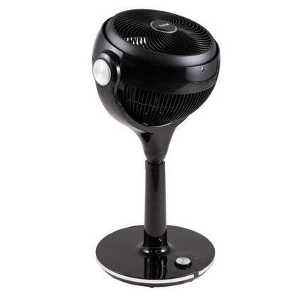 Baridi Pedestal Fan with Remote Control 10-Inch - Black - DH143