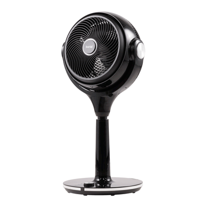 Baridi Pedestal Fan with Remote Control 10-Inch - Black - DH143