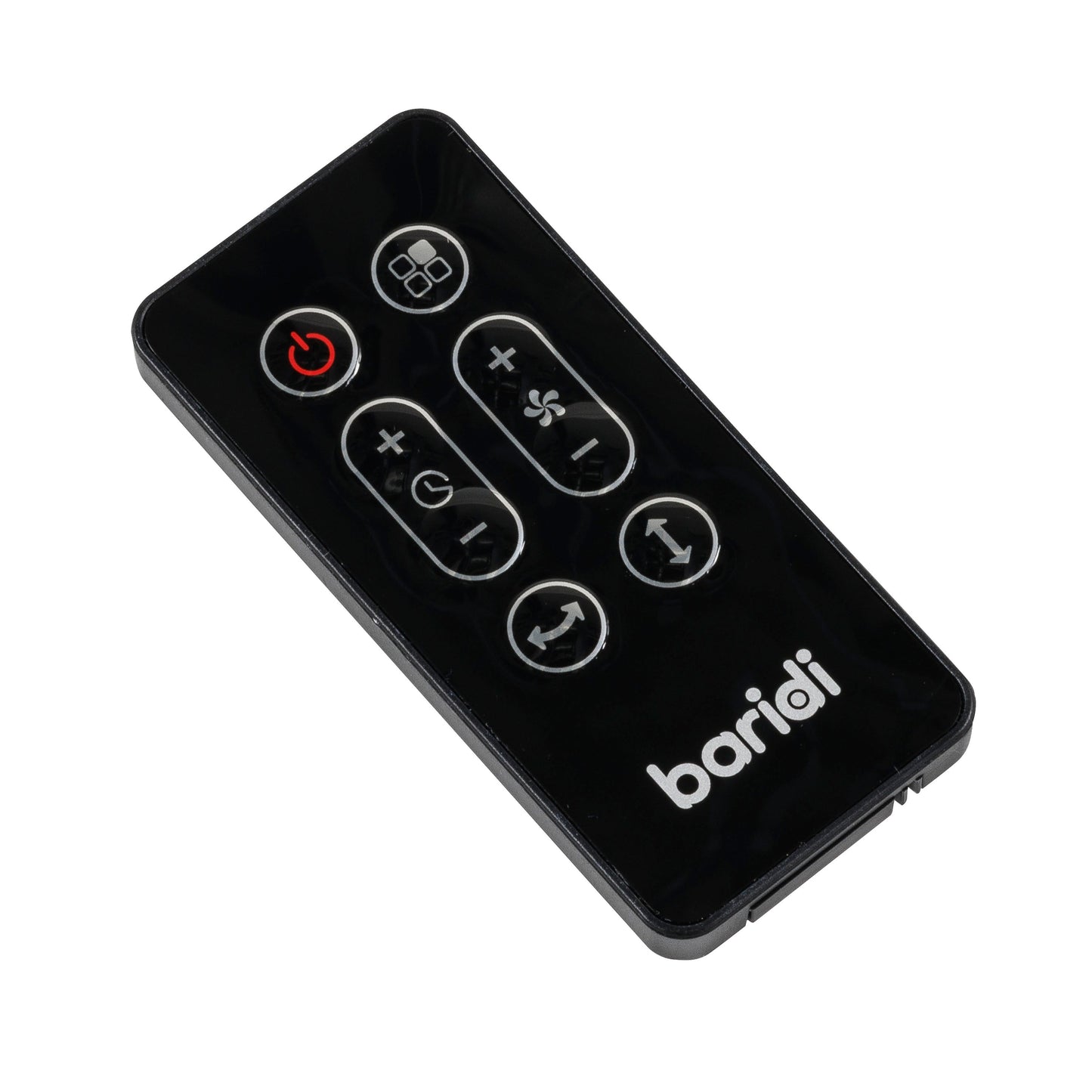 Baridi Pedestal Fan with Remote Control 10-Inch - Black - DH143