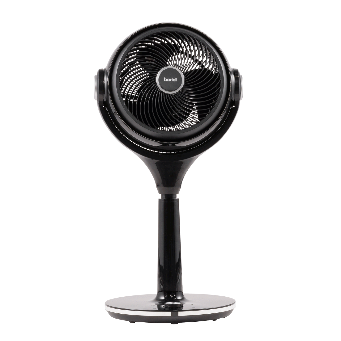 Baridi Pedestal Fan with Remote Control 10-Inch - Black - DH143