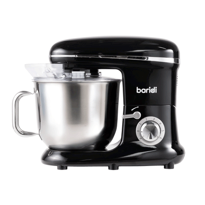 Baridi Stand Mixer, 6L Capacity, Supplied with 3 Accessories, Black - DH173