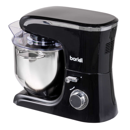 Baridi Stand Mixer, 8L Capacity, Supplied with 3 Accessories, 1800W, Black - DH174