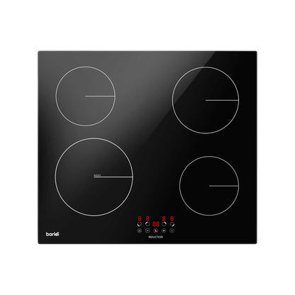 Baridi 60cm 4 Zone Induction Hob, Boost Function, 9 Power Levels, Touch Control, Timer 6800W - DH176