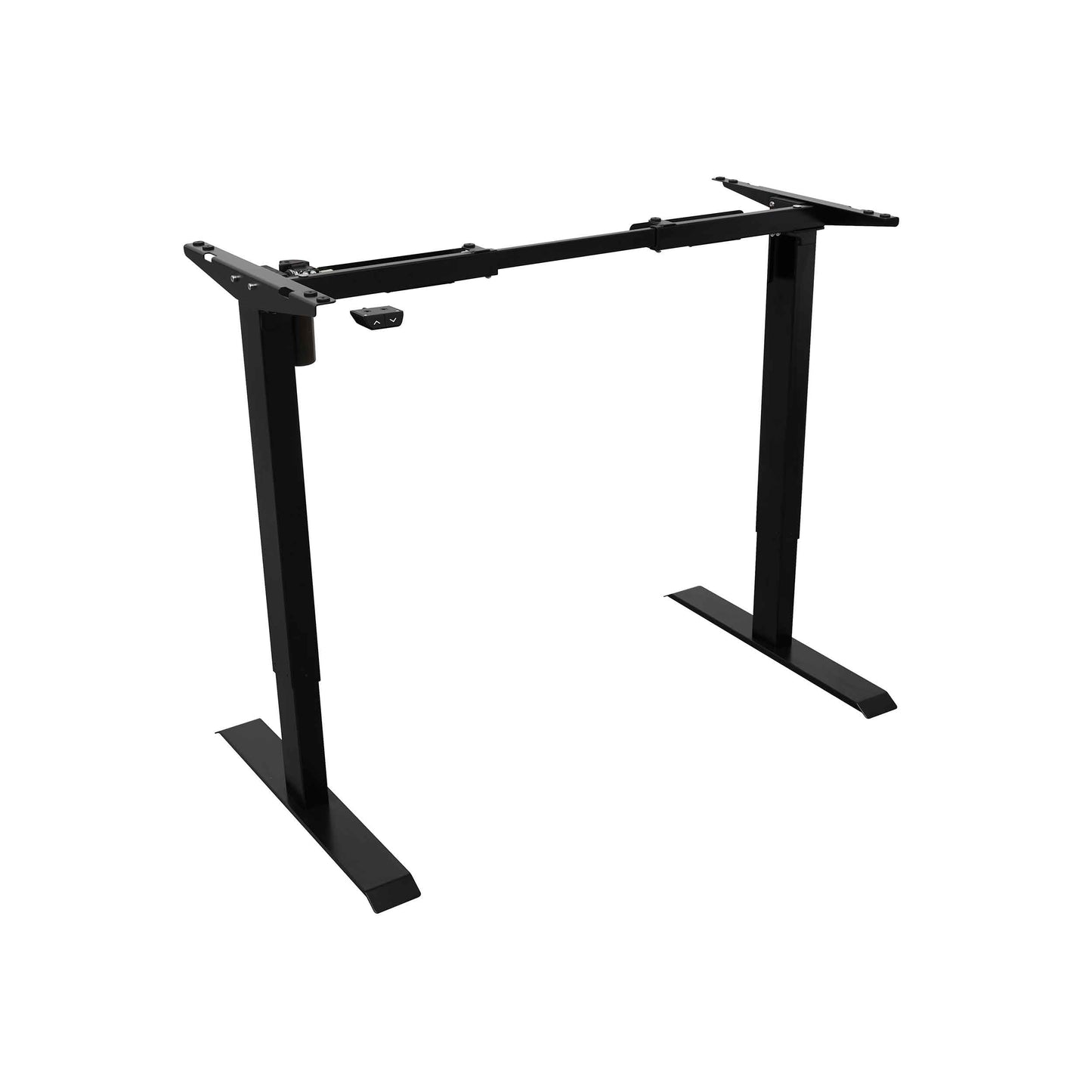 Single Motor Adjustable Standing Desk Frame, 70kg Capacity, Black - DH17