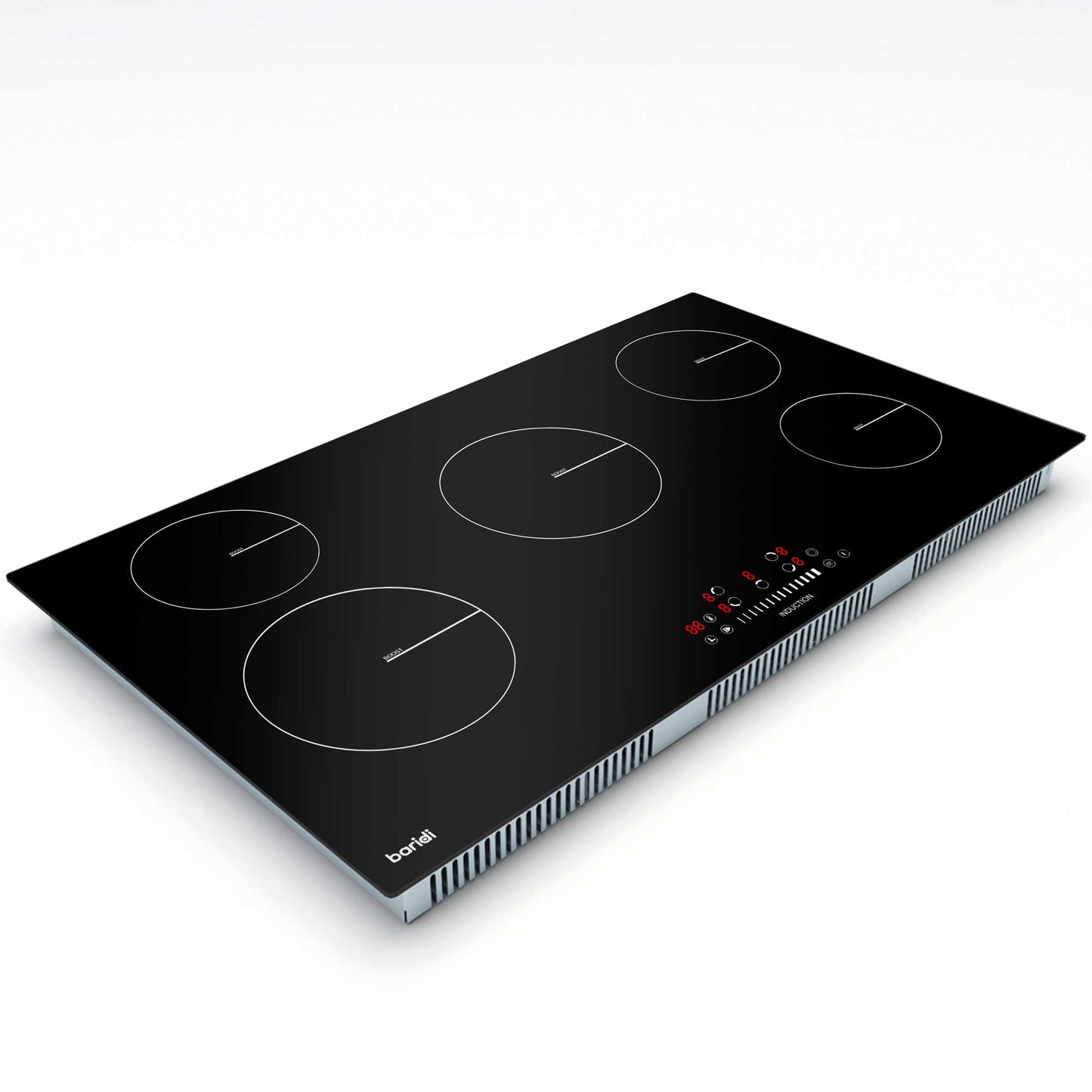 Baridi 90cm Induction Hob, 5 Cooking Zones, Boost Function, 9 Settings, Touch Control, 9300W - DH180