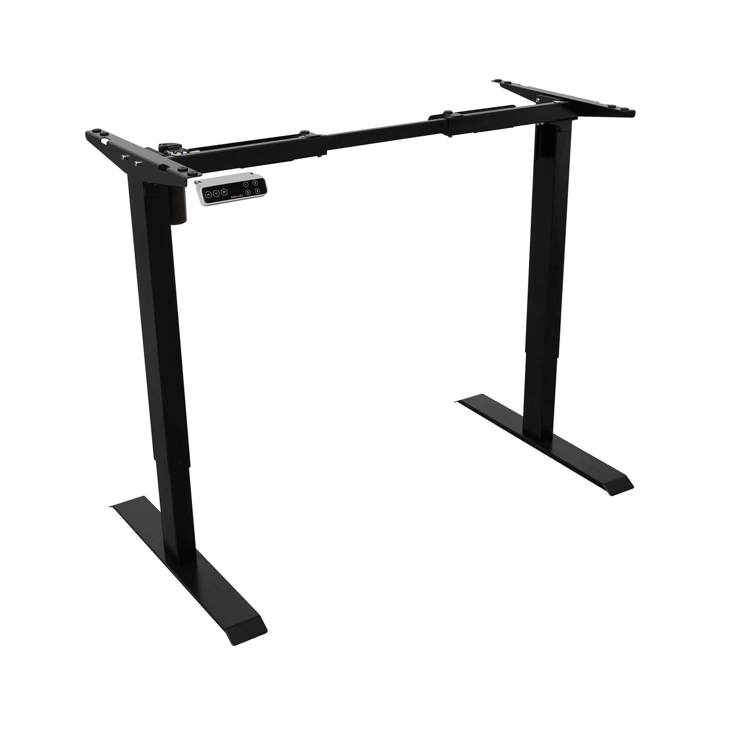 Single Motor Adjustable Desk Frame with Digital Controls, 70kg Capacity, Black - DH18