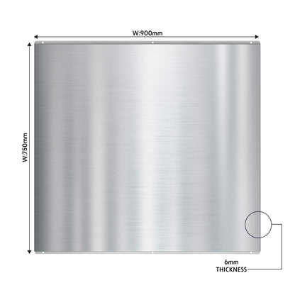 Baridi 90cm Splashback for Cooker Hoods, Extractor Fans, Range Hoods, Stainless Steel - DH195