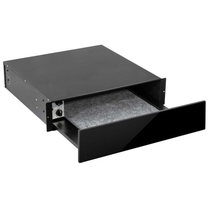 Baridi 60cm Built-In Warming Drawer, Push-to-Open, Anti-Slip Mat, Black - DH201