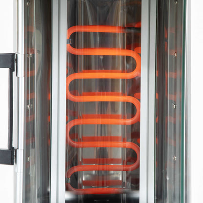 Baridi Vertical Rotisserie Grill, Kebabs, Gyros, Skewers, Roasts, 1500W, 21L, Black - DH216