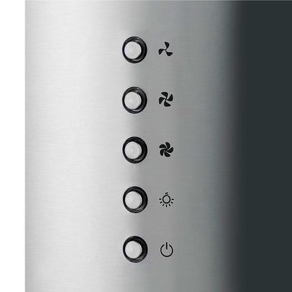 Baridi Island Cooker Hood, Pendant Style, Ø35cm, 3 Speed, Stainless Steel - DH220