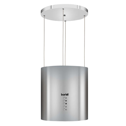 Baridi Island Cooker Hood, Pendant Style, Ø35cm, 3 Speed, Stainless Steel - DH220