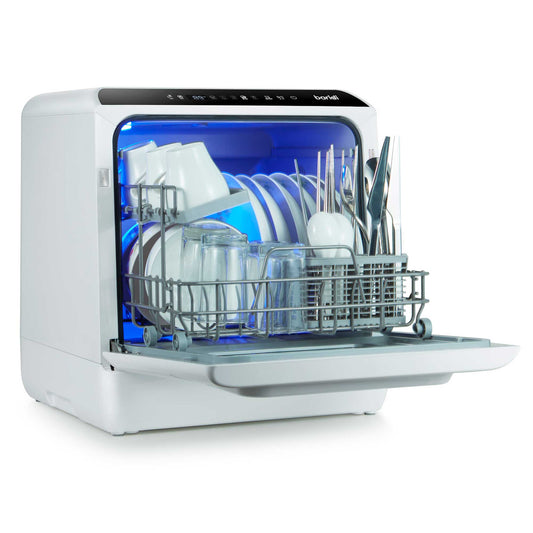 Baridi Mini Portable Tabletop 5L Dishwasher with 2-4 Place Settings, 5 Wash Functions - DH224A