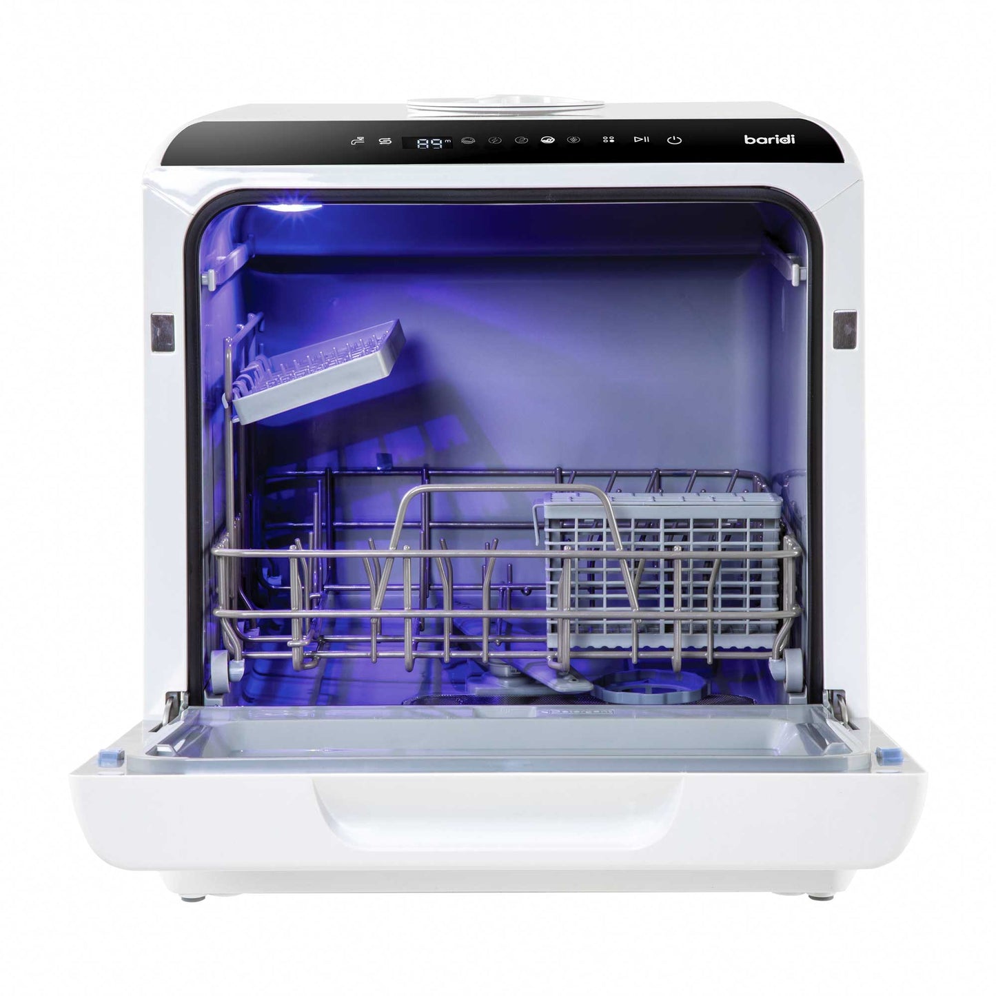 Baridi Mini Portable Tabletop 5L Dishwasher with 2-4 Place Settings, 5 Wash Functions - DH224A