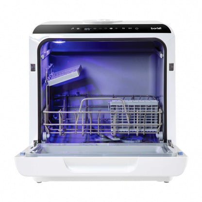 Baridi Mini Portable Tabletop 5L Dishwasher with 2-4 Place Settings, 5 Wash Functions - DH224A