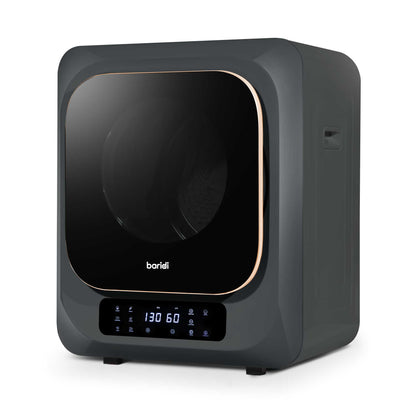 Baridi Mini Tabletop Tumble Dryer with Digital Controls, 2.5kg Capacity, includes wall mounted brackets - DH229