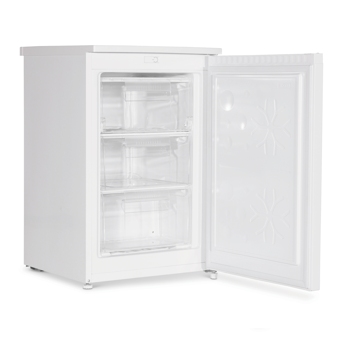 Baridi 55cm Undercounter Freezer with Adjustable Thermostat, 4 Star Rating, 85L, White - DH250