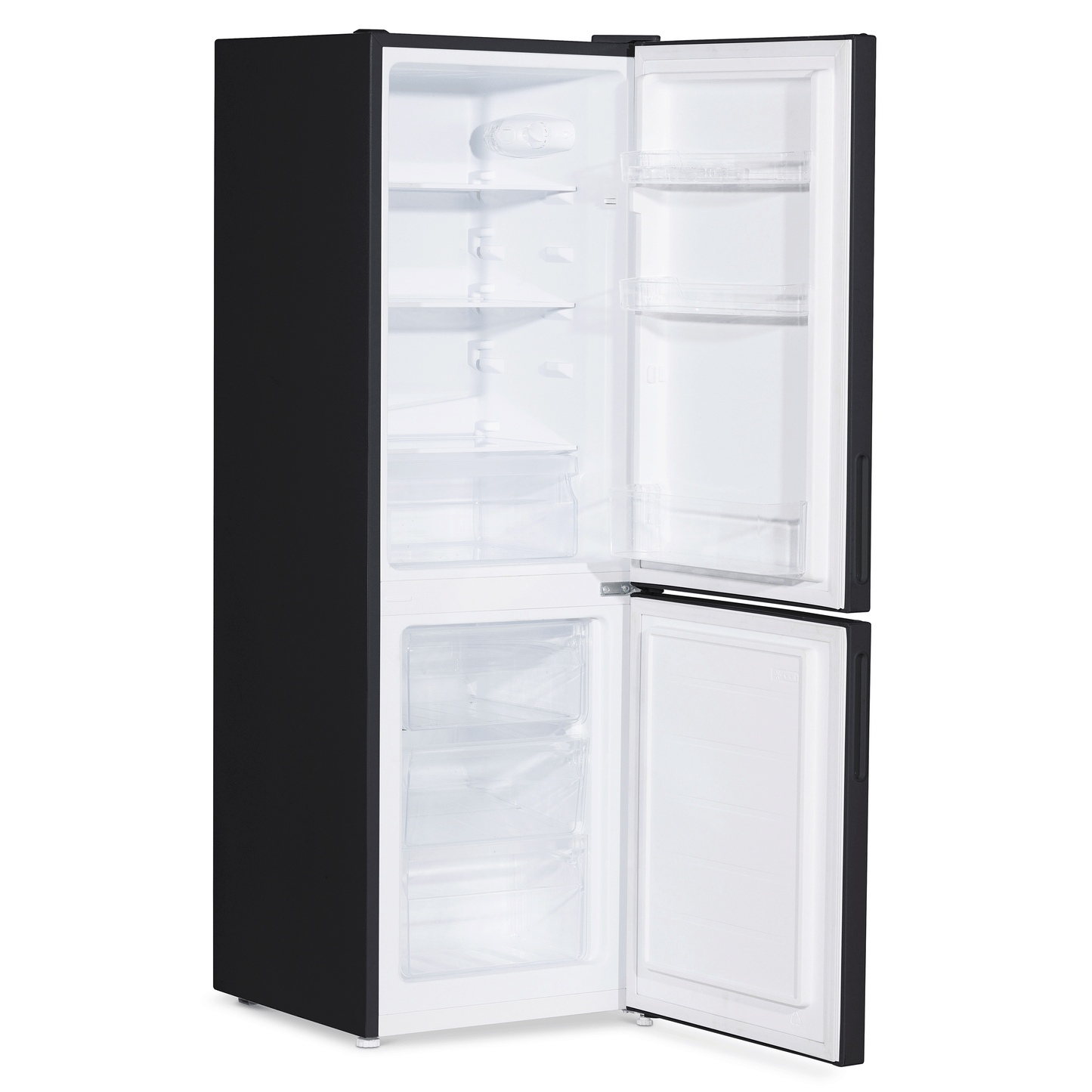 Baridi 47cm 70/30 Fridge Freezer, 157L Capacity, Low Frost Technology, 4 Star Rating, Black - DH253