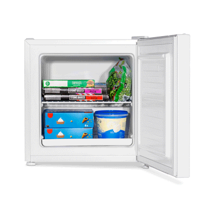 Baridi Mini Tabletop Fridge/Freezer, 31L Capacity, Reversible Door, White - DH254