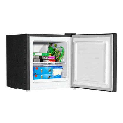 Baridi Mini Tabletop Fridge/Freezer, 31L Capacity, Reversible Door, Black - DH255