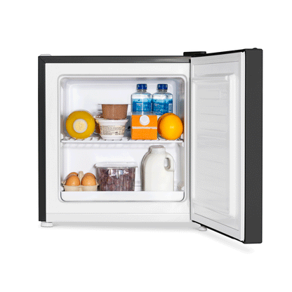 Baridi Mini Tabletop Fridge/Freezer, 31L Capacity, Reversible Door, Black - DH255
