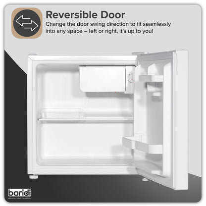 Baridi Tabletop Fridge with Ice Box, 46L Capacity, Adjustable Thermostat - DH256