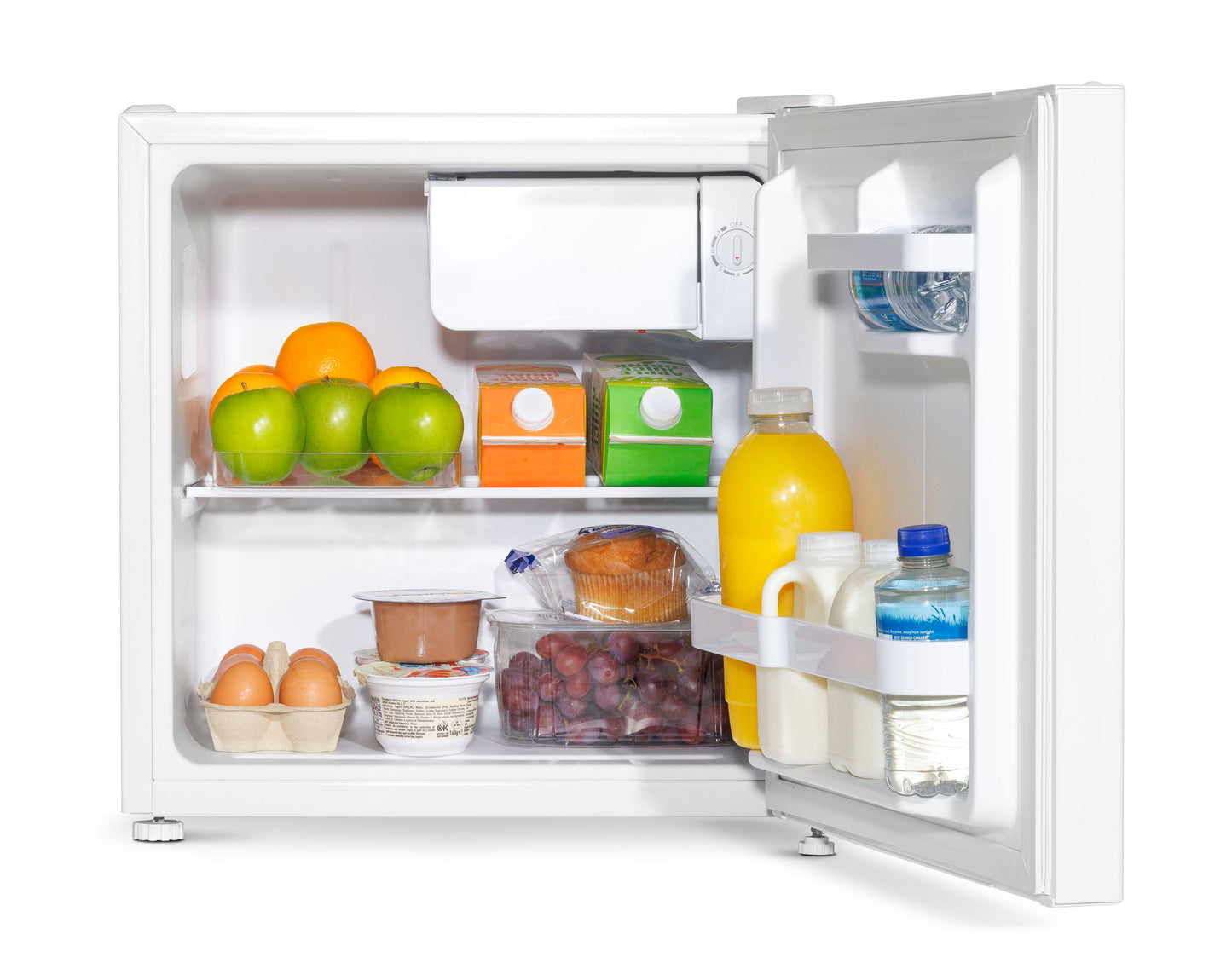 Baridi Tabletop Fridge with Ice Box, 46L Capacity, Adjustable Thermostat - DH256