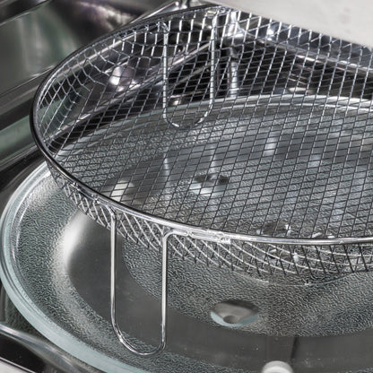 Baridi 7-in-1 Microwave Air Fryer & Grill, 28L Capacity, 9 Pre-Sets, 900W/1800W Black - DH277