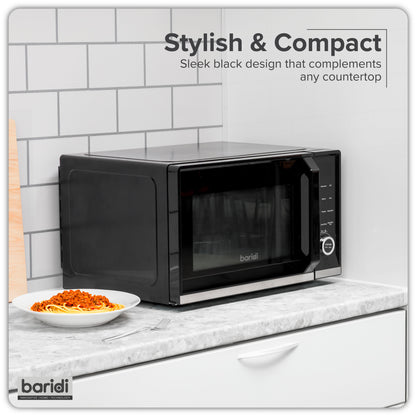 Baridi 7-in-1 Microwave Air Fryer & Grill, 28L Capacity, 9 Pre-Sets, 900W/1800W Black - DH277