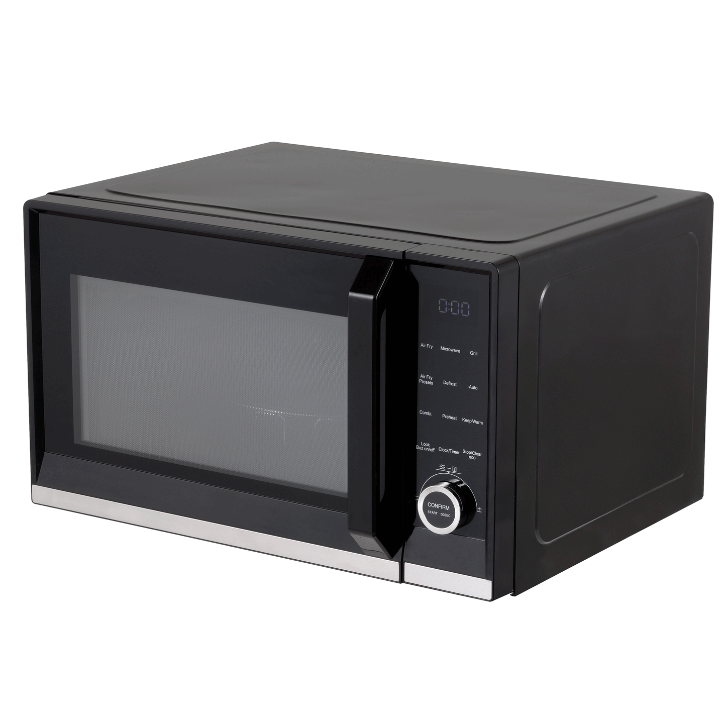 Baridi 7-in-1 Microwave Air Fryer & Grill, 28L Capacity, 9 Pre-Sets, 900W/1800W Black - DH277