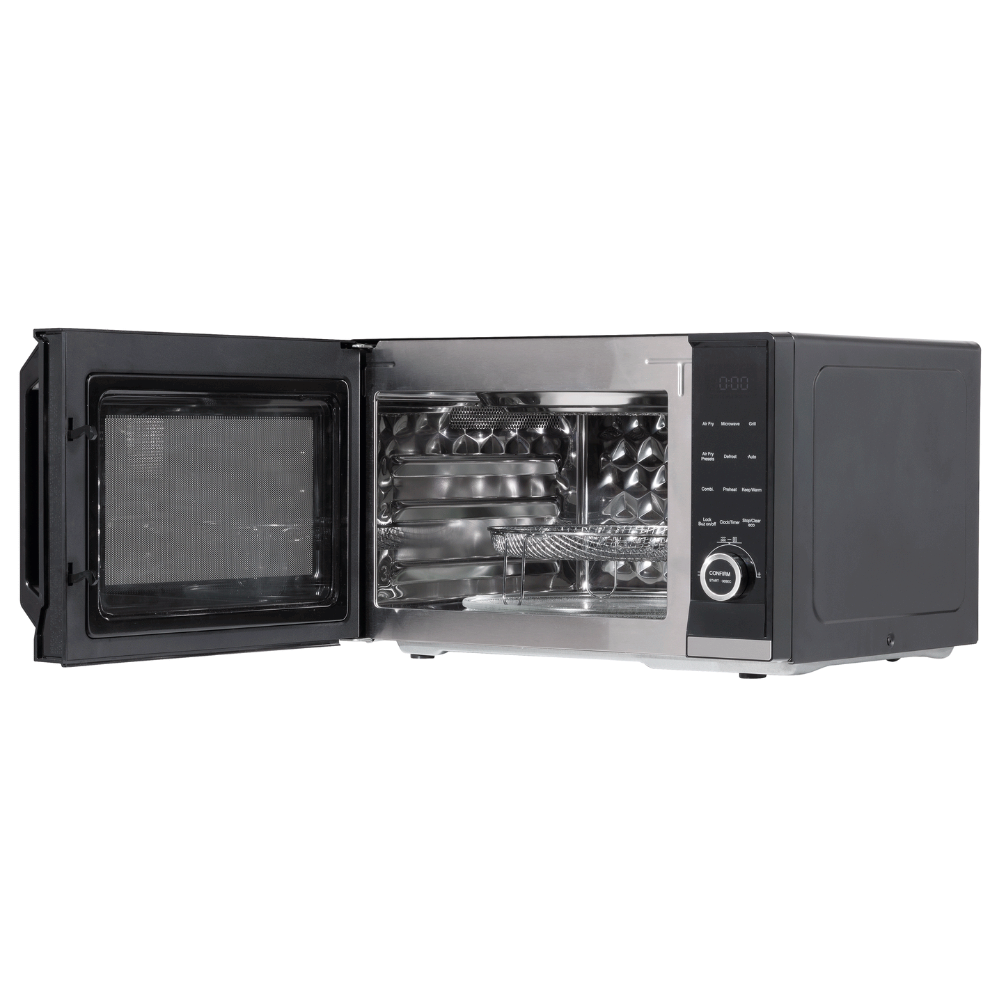 Baridi 7-in-1 Microwave Air Fryer & Grill, 28L Capacity, 9 Pre-Sets, 900W/1800W Black - DH277